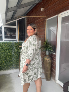 VESTIDO ESTRELLA BEIGE-VERDE