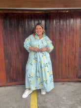 Cargar imagen en el visor de la galería, VESTIDO MARISOL ESTAMPADO LIMON