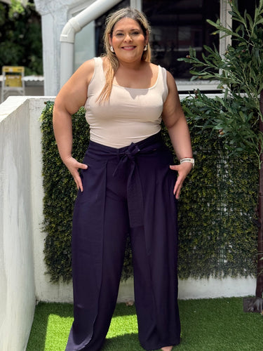 PANTALON PLUS SIZE LINDA AZUL