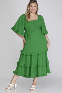 VESTIDO PLUS SIZE GREEN