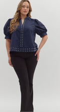 Cargar imagen en el visor de la galería, BLUSA MARGARITA AZUL