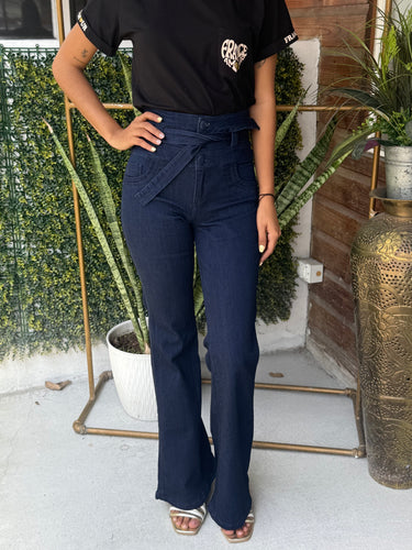 PANTALON DENIM AZUL OSCURO