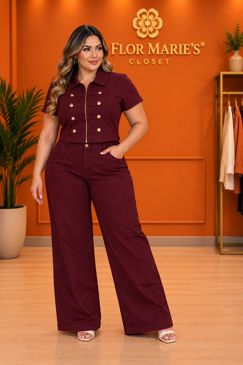 Conjunto Plus Size Estilo Napoleónico