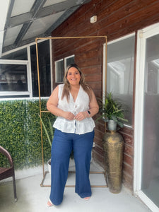BLUSA  BLANCO BORDADA