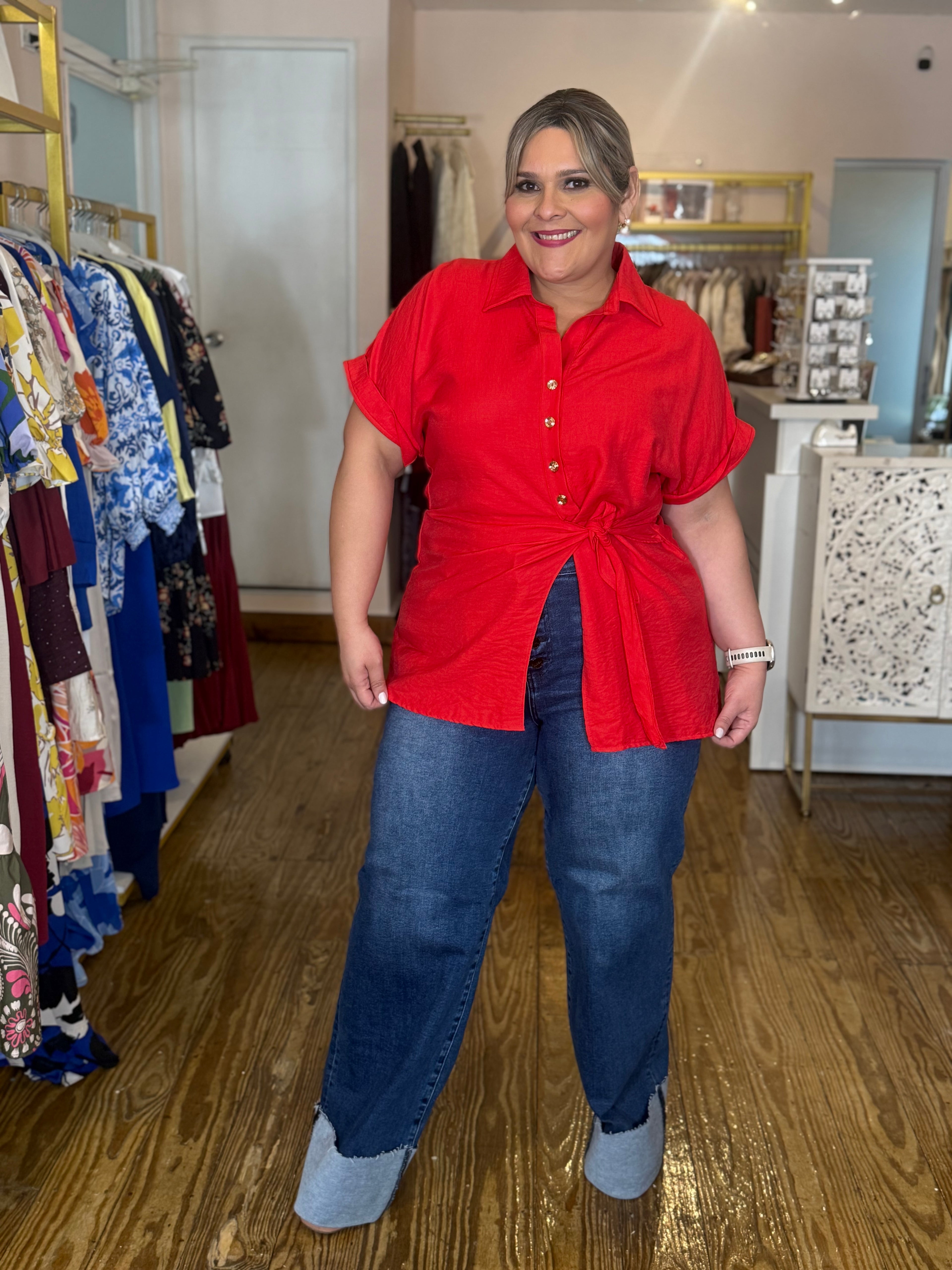 BLUSA SARA ROJA