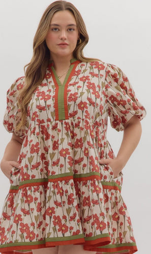 VESTIDO HICIA ROJO