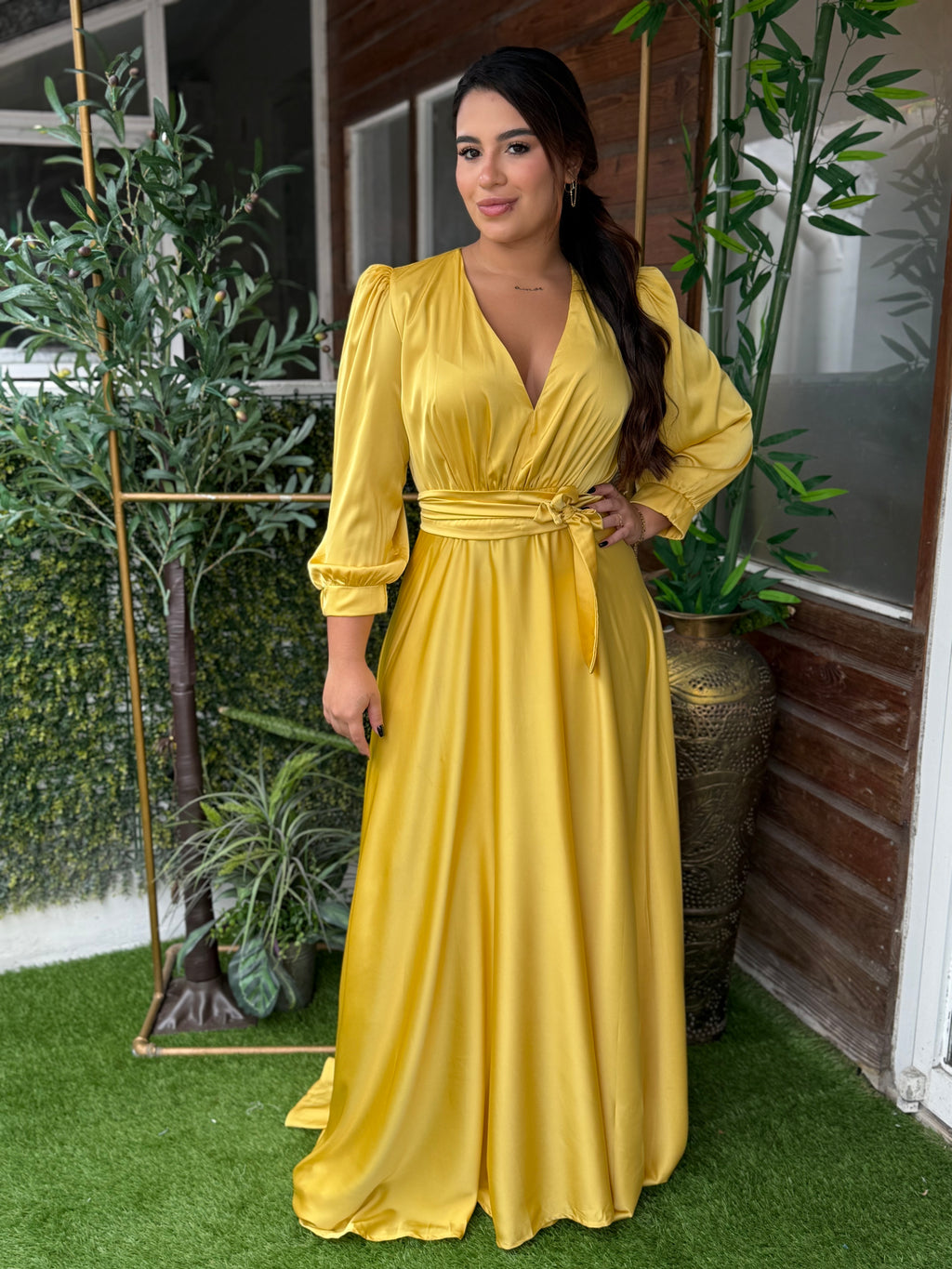 VESTIDO VERONICA AMARILLO