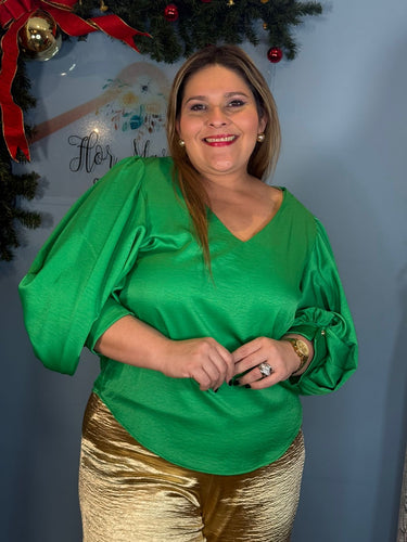 BLUSA PLUS SIZE VERDE