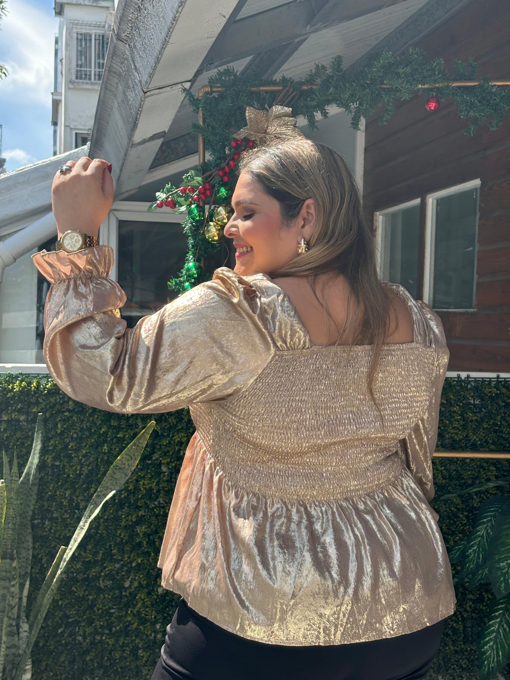 BLUSA PRINCESA DORADA