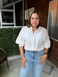 BLUSA  BLANCA BORDADA