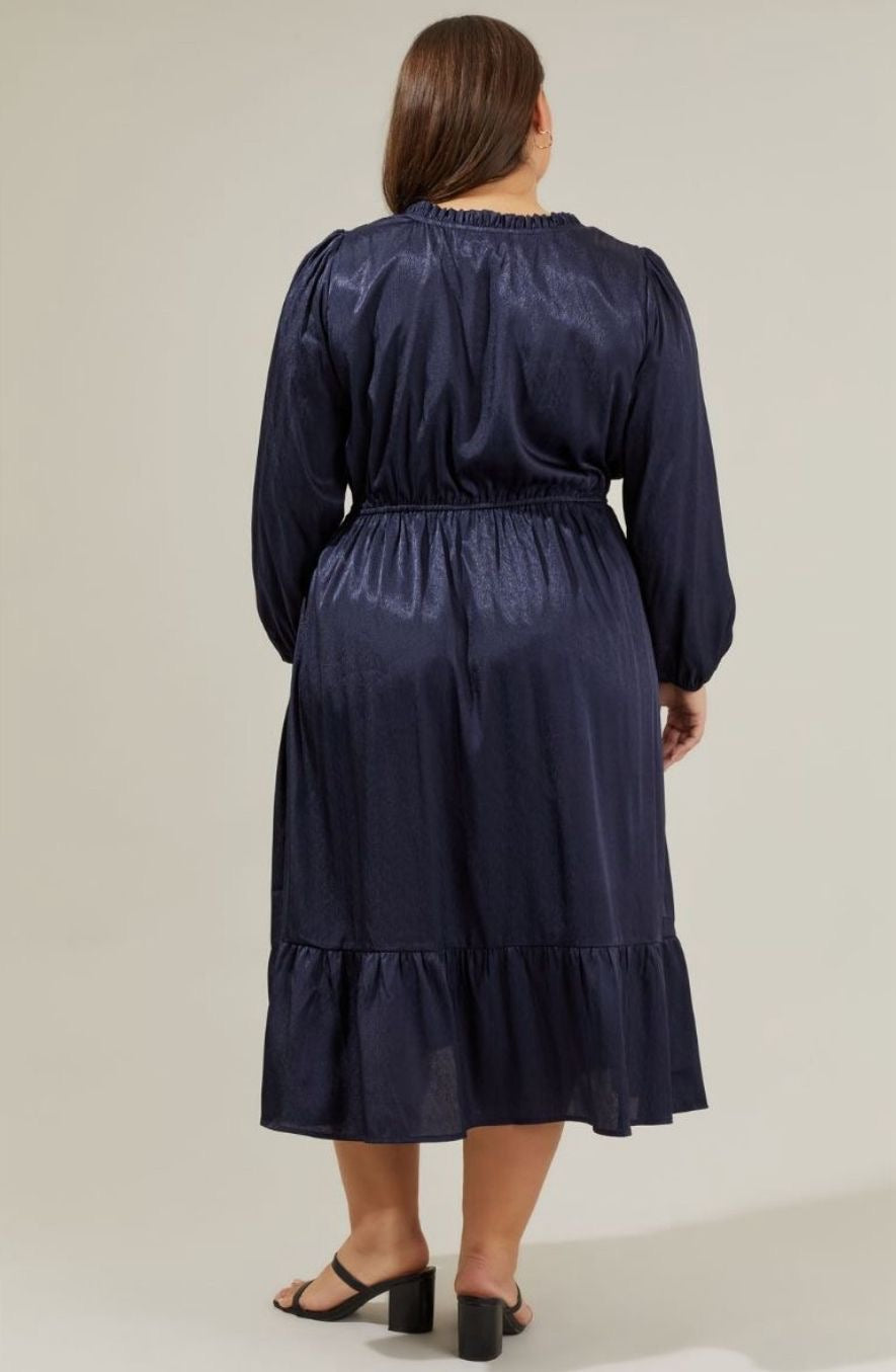 VESTIDO PLUS SIZE CLARA AZUL