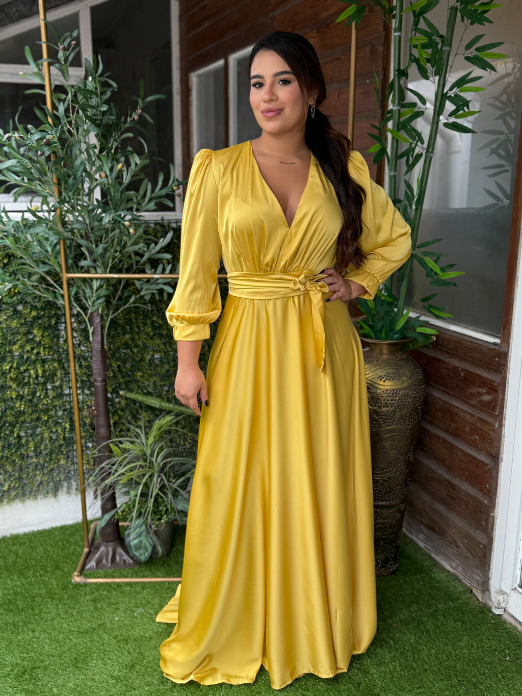 VESTIDO VERONICA AMARILLO