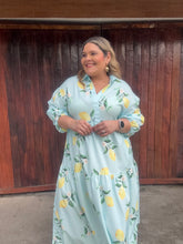 Cargar imagen en el visor de la galería, VESTIDO MARISOL ESTAMPADO LIMON