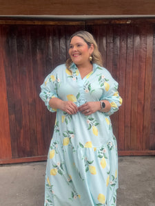 VESTIDO MARISOL ESTAMPADO LIMON