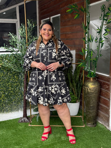 VESTIDO PLUS SIZE LAURA NEGRO