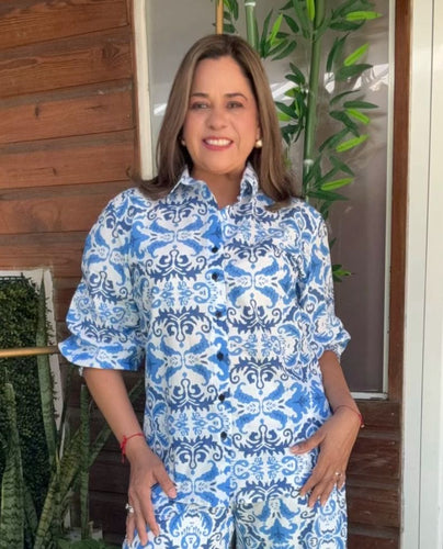 PANTALON JULIANA BLANCO-AZUL