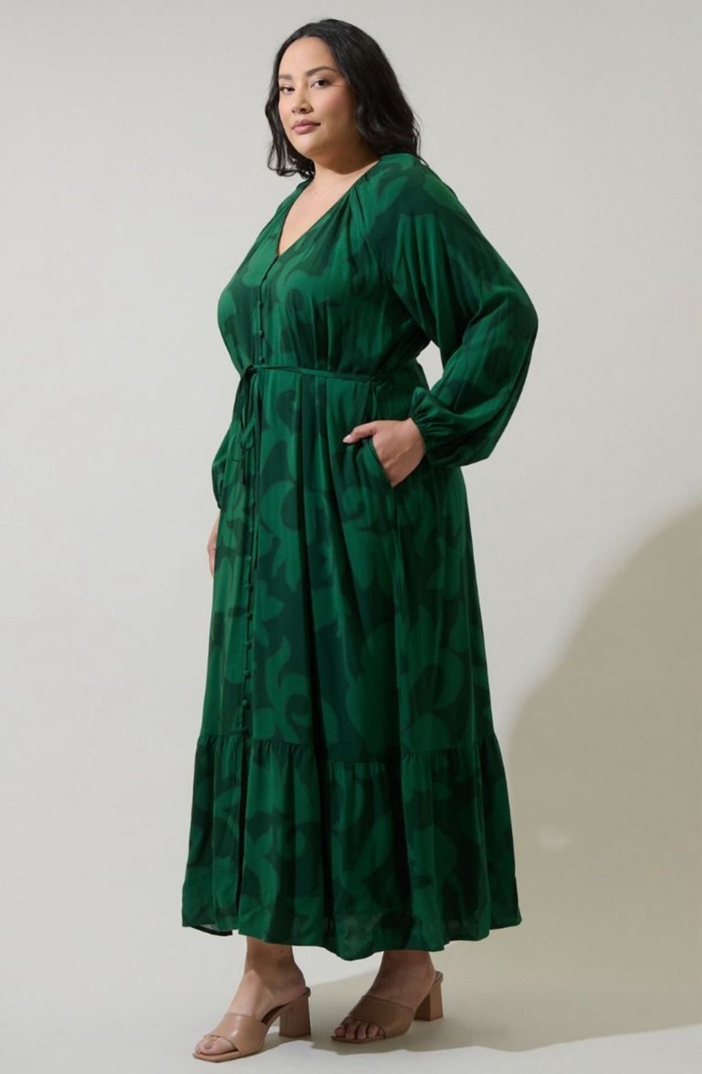 VESTIDO ROCIO PLUS SIZE VERDE