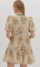 Cargar imagen en el visor de la galería, VESTIDO DORA BEIGE-VERDE