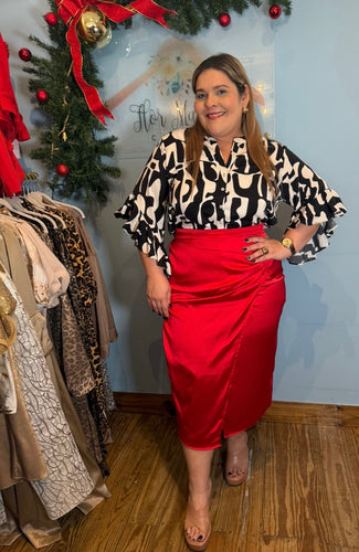 FALDA LAURA ROJA