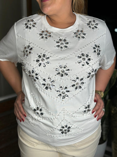 BLUSA  CON PIEDRAS WHITE