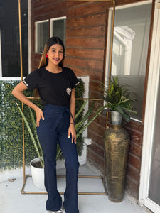 PANTALON DENIM AZUL OSCURO