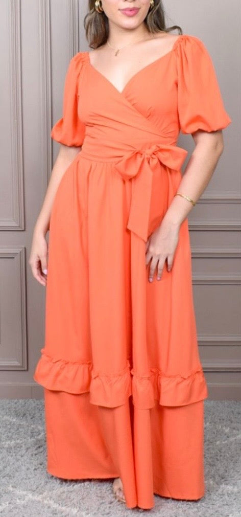 VESTIDO ROCIO NARANJA