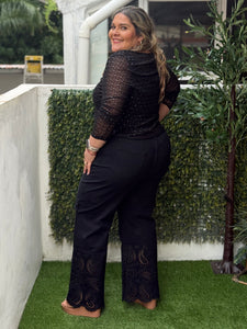 PANTALON PLUS SIZE GLADYS NEGRO