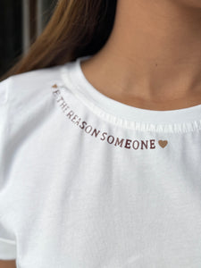 SWEATER  CORAZONES DORADOS BLANCO