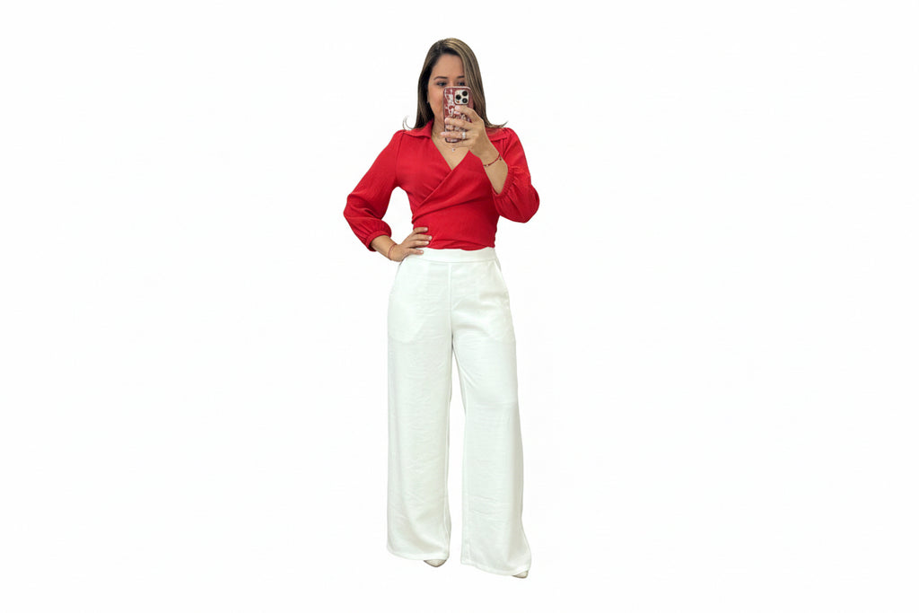 RED CROP TOP