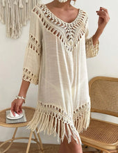 Cargar imagen en el visor de la galería, BEIGE BEACH DRESS