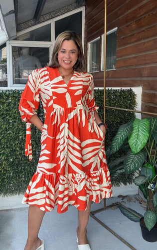VESTIDO CATALEYA NARANJA