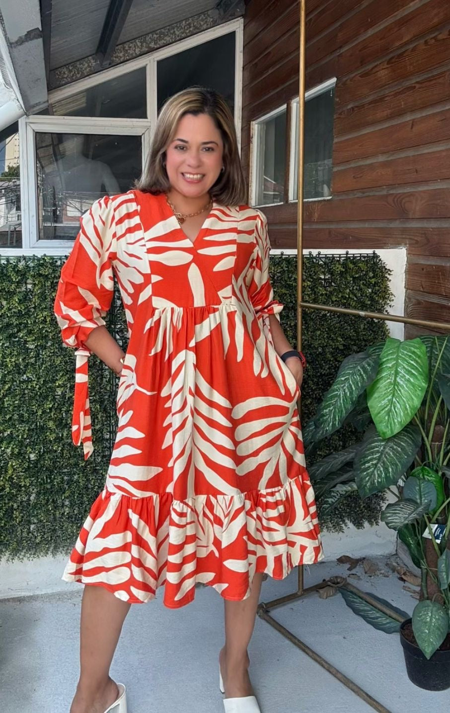 VESTIDO CATALEYA NARANJA