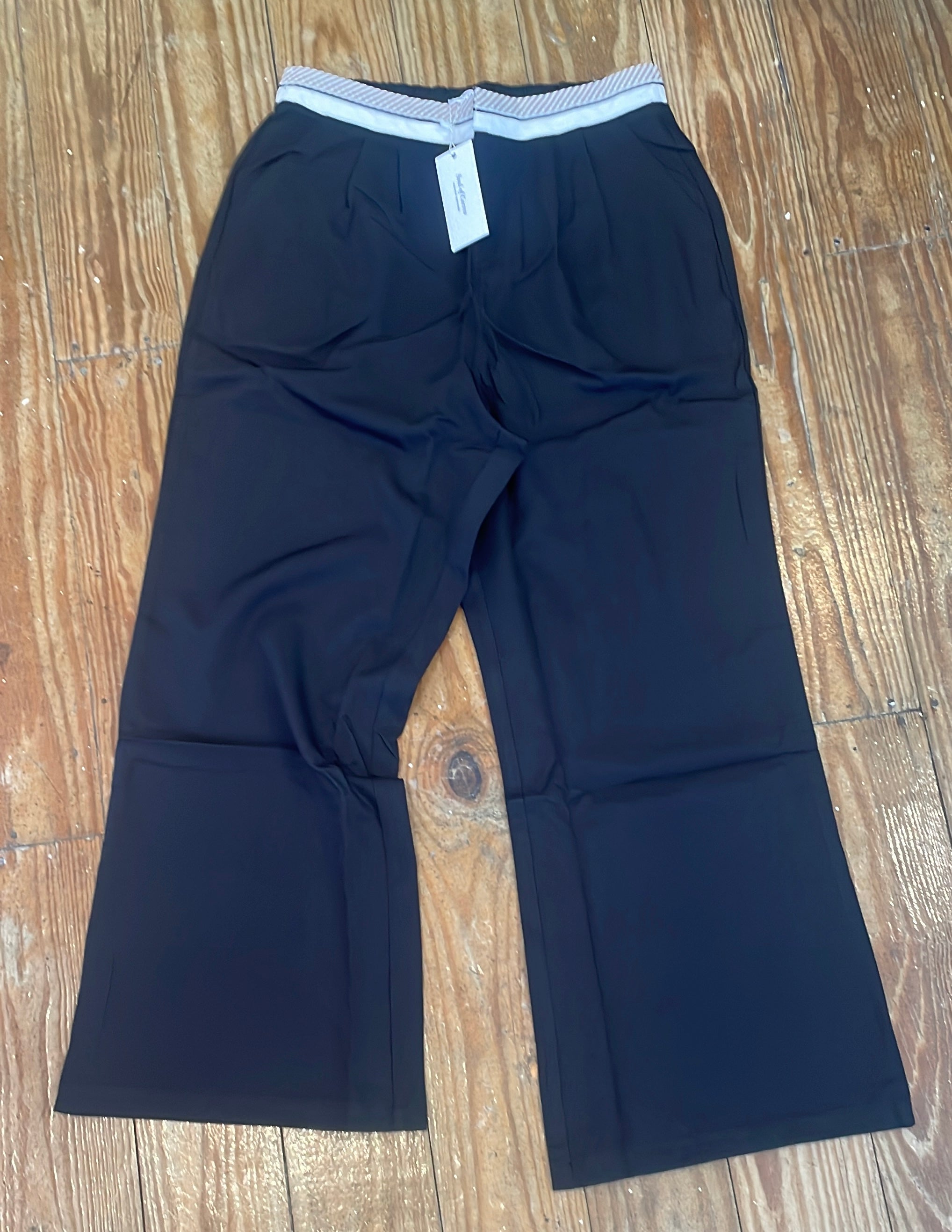 PANTALON NEGRO PRETINA BLANCA LINES CAFE