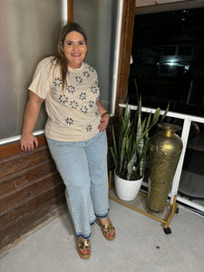 BLUSA  CON PIEDRAS BEIGE