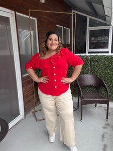 BLUSA MACARENA ROJA