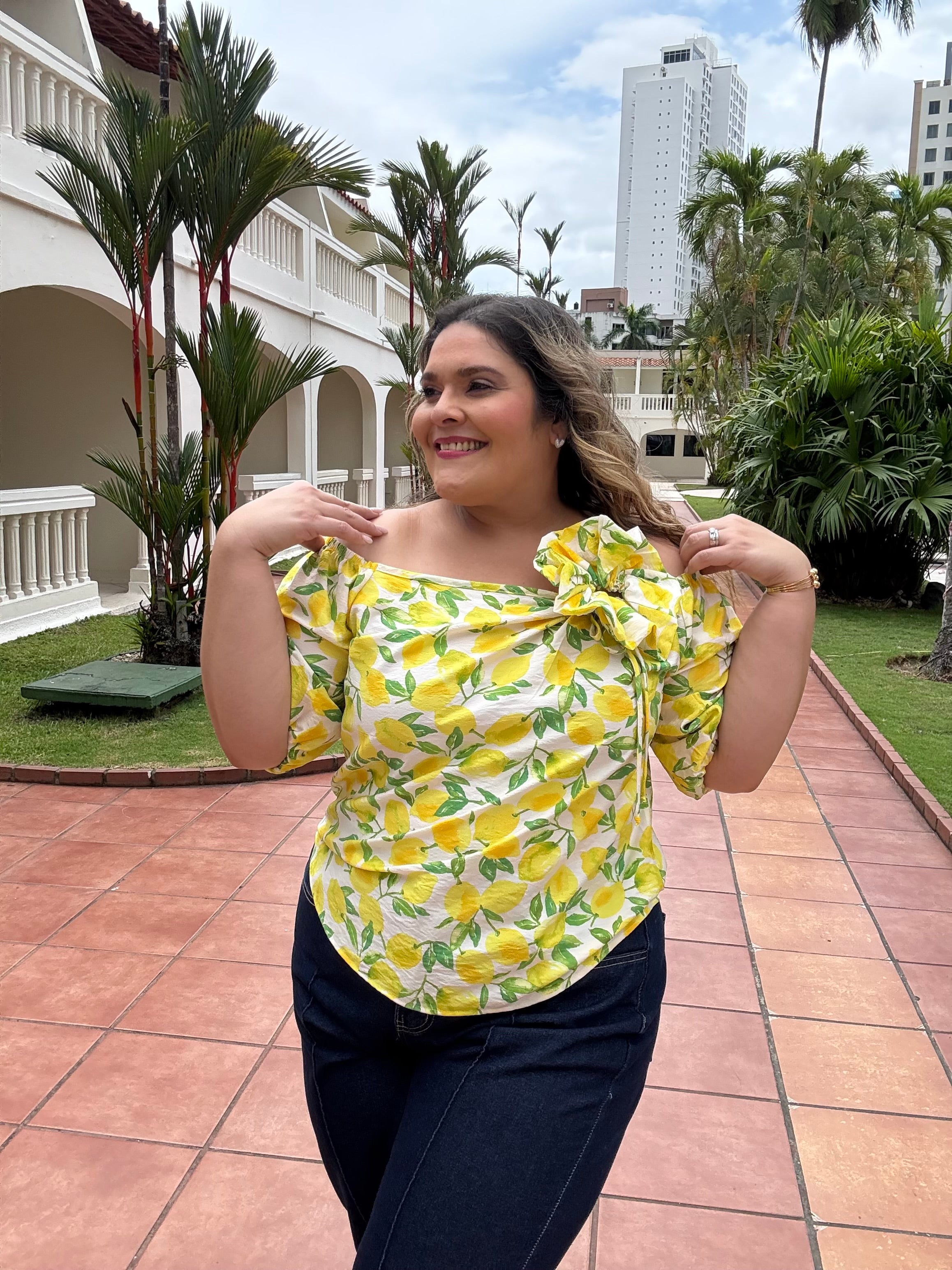 LIMONE DI AMALFI WHITE BLOUSE
