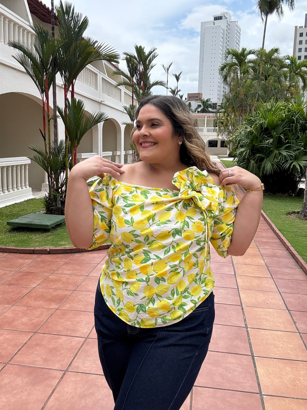 LIMONE DI AMALFI WHITE BLOUSE