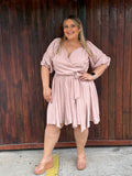SARISA VESTIDO PLUS SIZE ROSA VIEJA