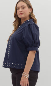 BLUSA MARGARITA AZUL