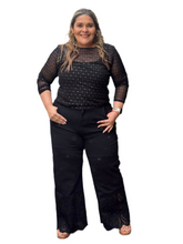 Cargar imagen en el visor de la galería, PANTALON PLUS SIZE GLADYS NEGRO