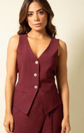 VEST TAMARA ROJO VINO