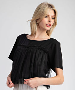 BLUSA NEGRA TUL