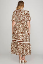 Cargar imagen en el visor de la galería, VESTIDO PLUS SIZE NUBE BROWN