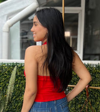 Cargar imagen en el visor de la galería, BLUSA ROJA CON FLOR