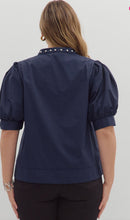 Cargar imagen en el visor de la galería, BLUSA MARGARITA AZUL