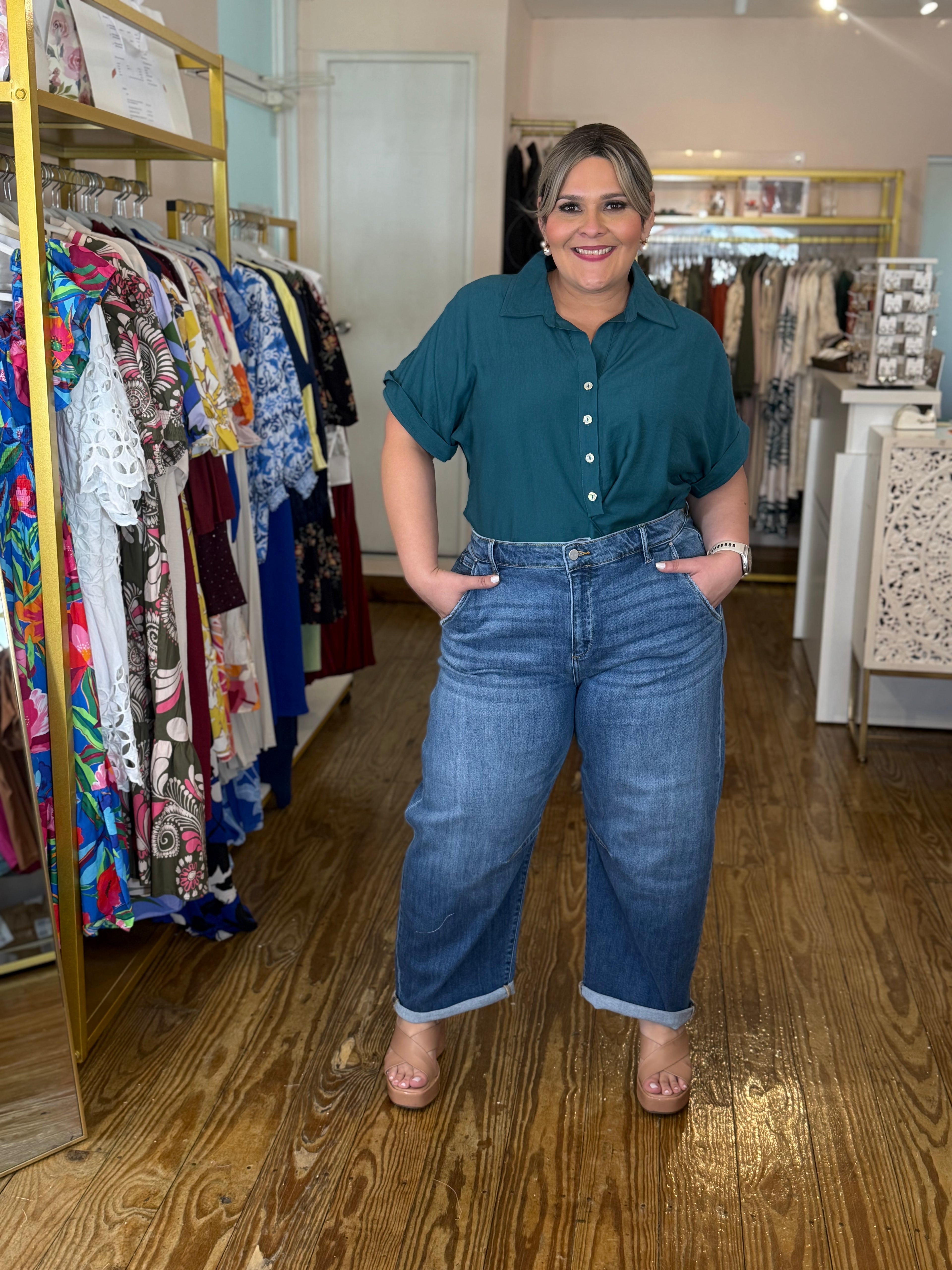 Jeans Barrel Cropped Plus Size de Mujer – Denim en Tendencia | Panamá