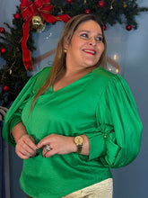 Cargar imagen en el visor de la galería, BLUSA PLUS SIZE VERDE