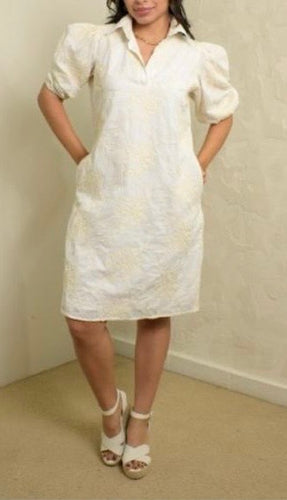 VESTIDO BORDADO BLANCO