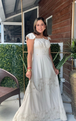 VESTIDO PRINCES BEIGE