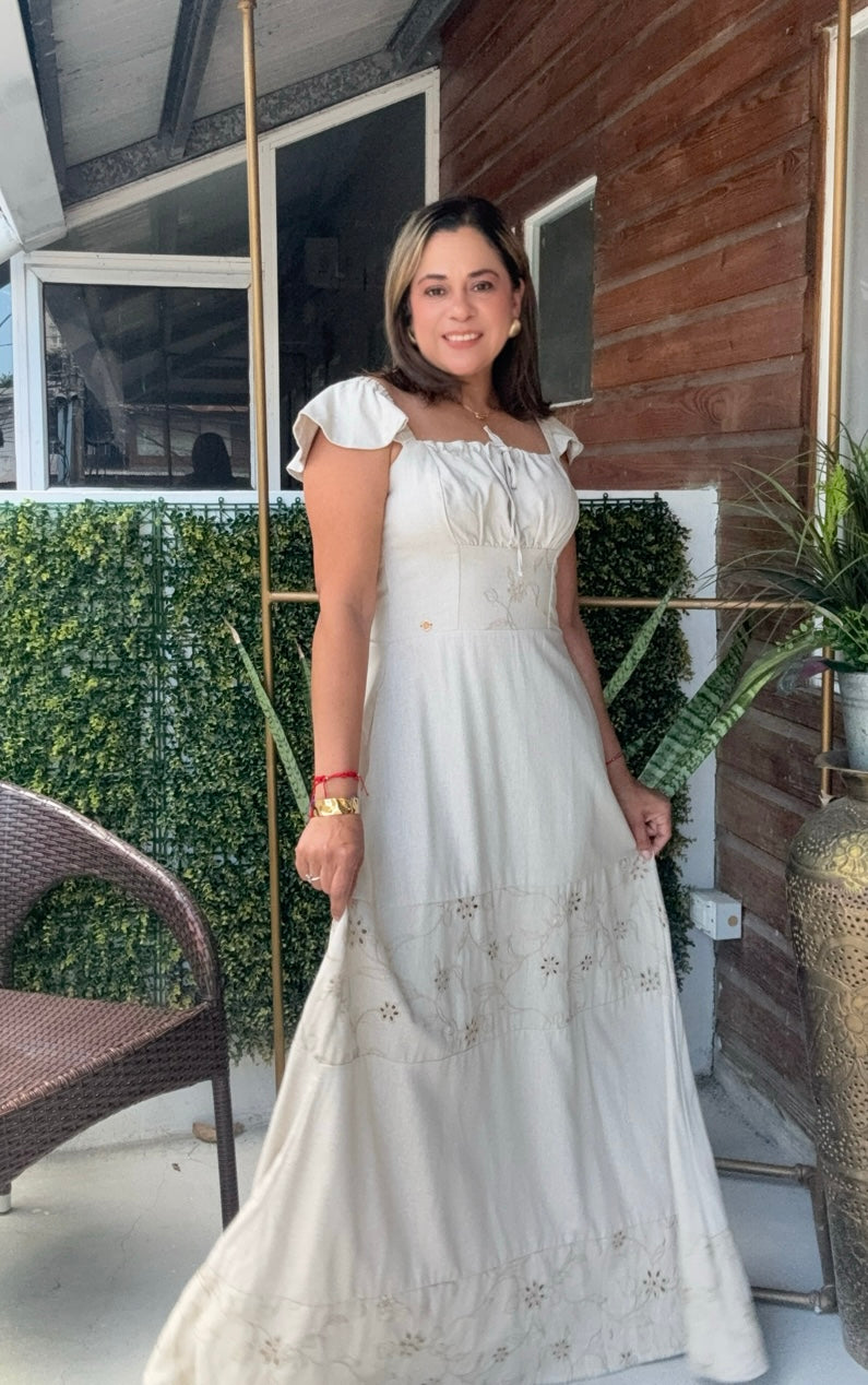 VESTIDO PRINCES BEIGE